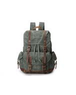 Canvas Leather Backpack Bag