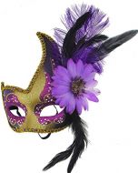 Venetian Masqurade Mask Fency Cat Lace (Purple)