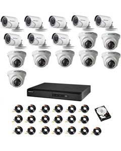 Hikvision CCTV Kit with 16 Channel, 8 Indoor 8 Out Door Cameras