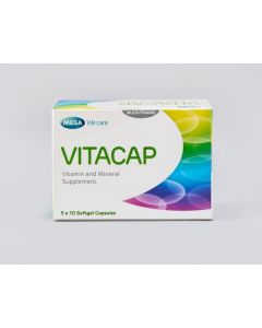 MEGA VITACAP, Vitamin and Mineral Supplements 100 Softgels
